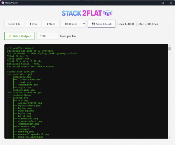 Stack2Flat Viewer UI